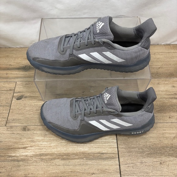 Adidas mens Fitboost PR Trainers‎ Athletic Shoes Size 9.5 Gray Boost Sneakers main image 4